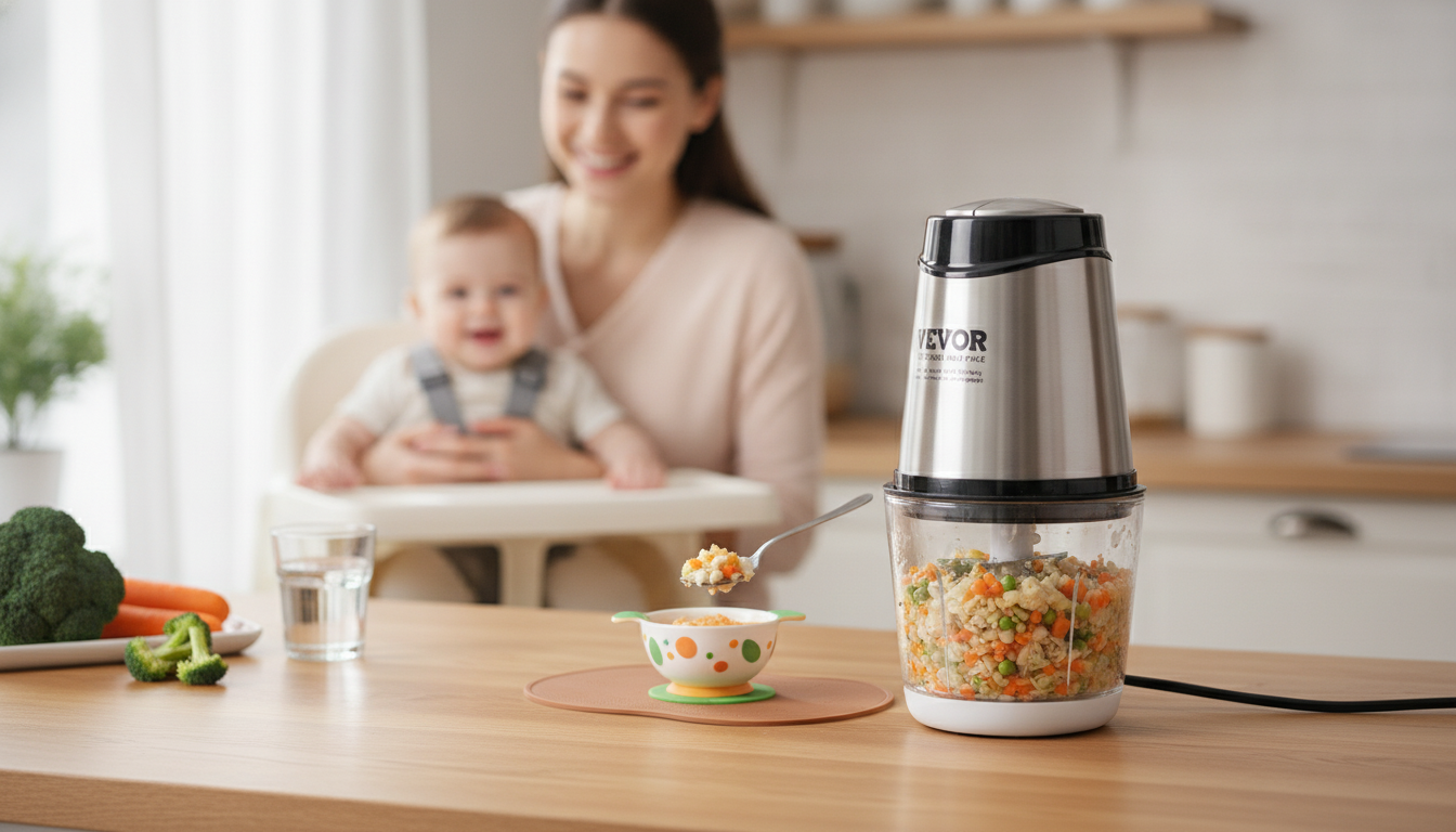 2-Speed Electric Meat Grinder for Baby Food Textures