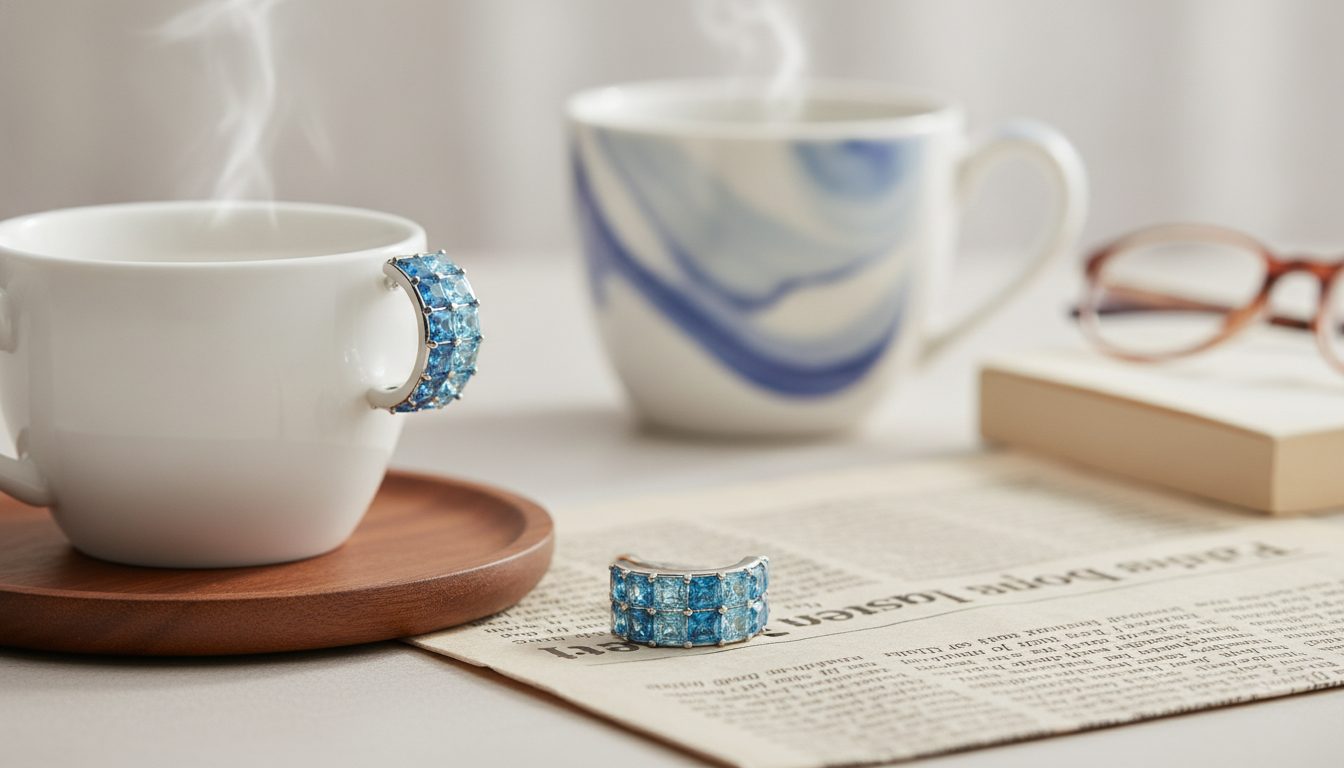 Zirconia Crystal Clip-On Earrings: Luxury Unisex Sparkle