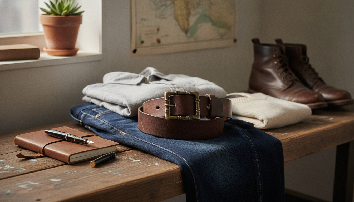 Washed Retro Leather Belt (1.3”): Fit, Style & Care